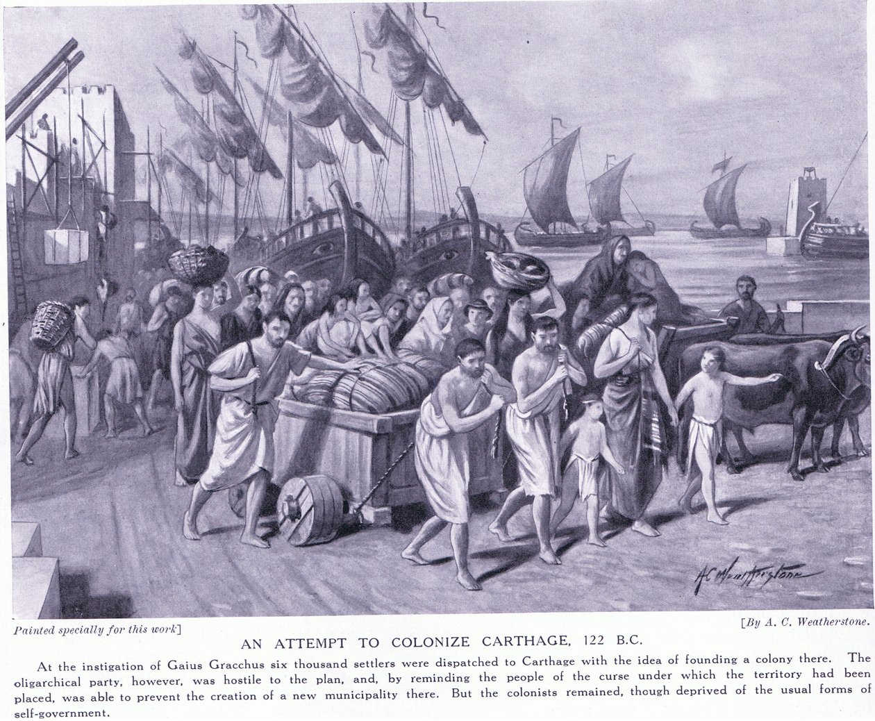 Uma tentativa de colonizar o Cathage 122BC de A.C. Weatherstone
