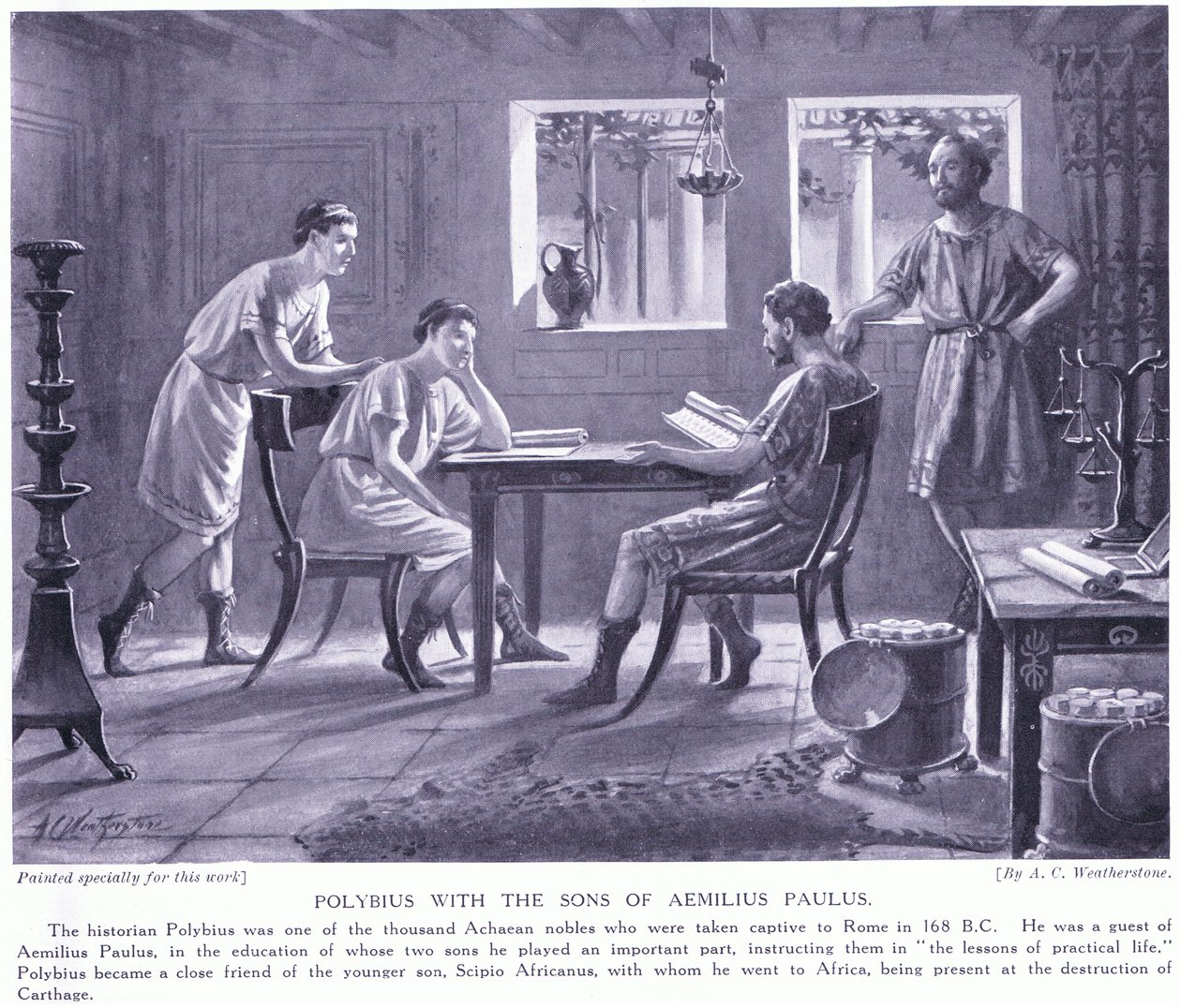 Políbio com os filhos de Paulus de A.C. Weatherstone