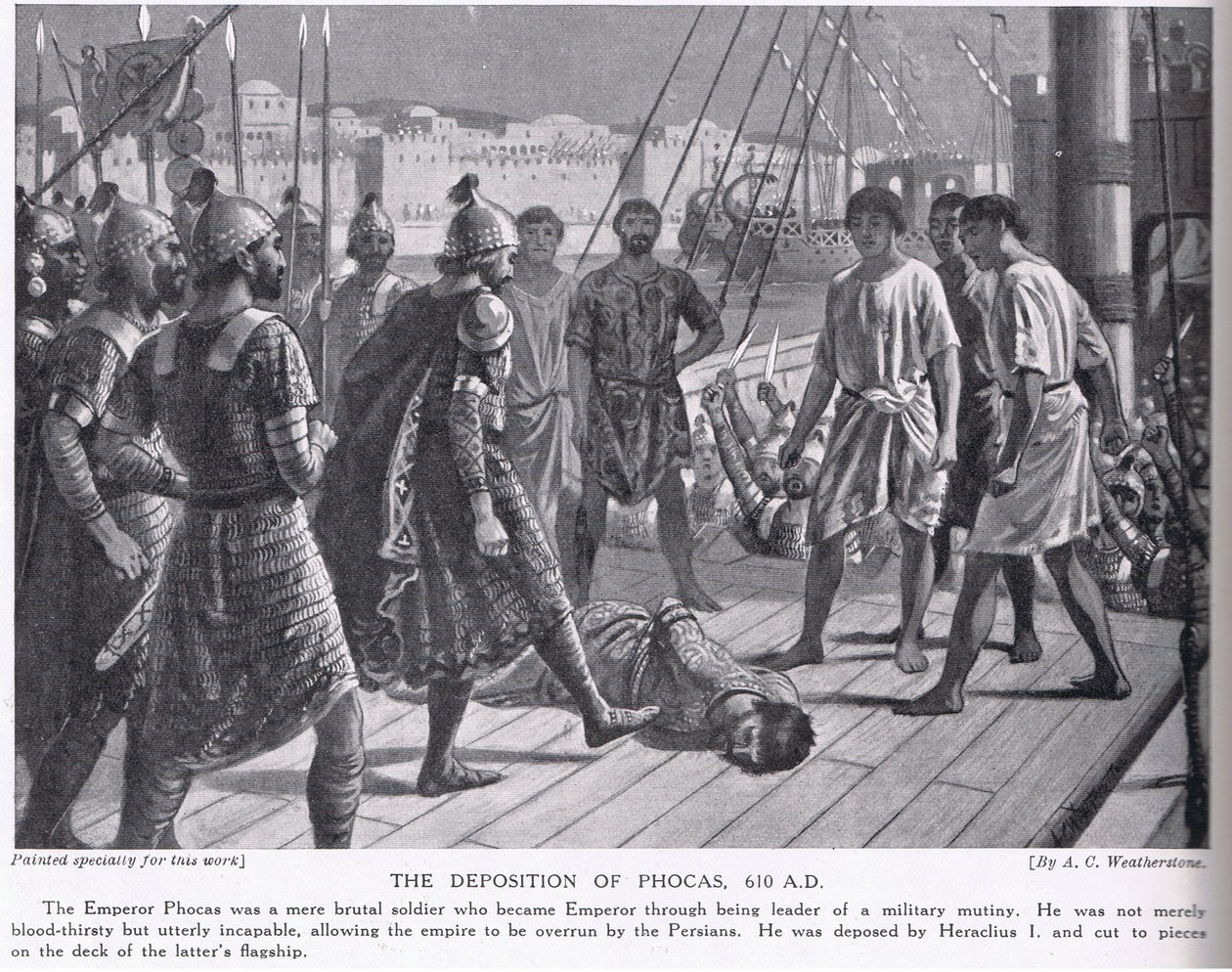 O depoimento de Focas 610 AD de A.C. Weatherstone