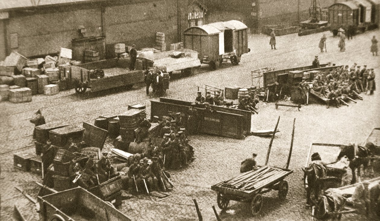 O 2º Batalhão do Regimento Real Sussex, Belfast, Irlanda, 1907 de AE Brown