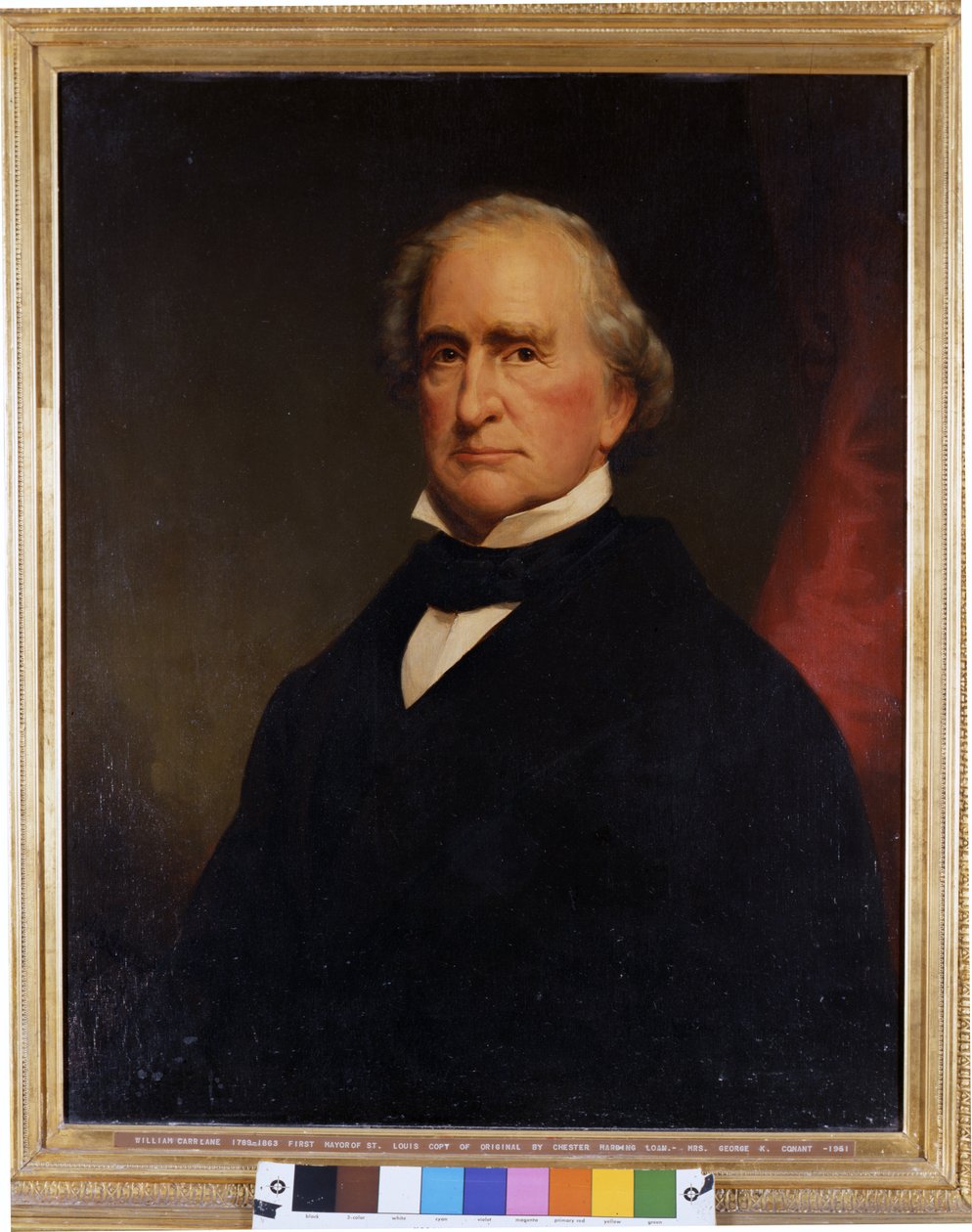 Retrato de William Carr Lane (1789-1863), primeiro prefeito de St. Louis e segundo governador do Novo México de A.J. Conant