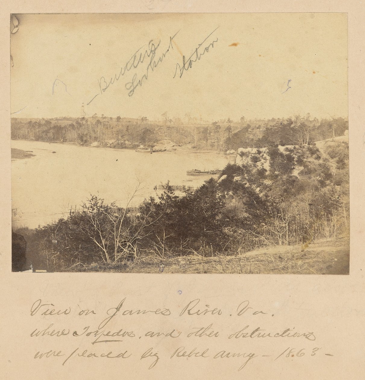 Vista do rio James, Virgínia de A.J. Russell