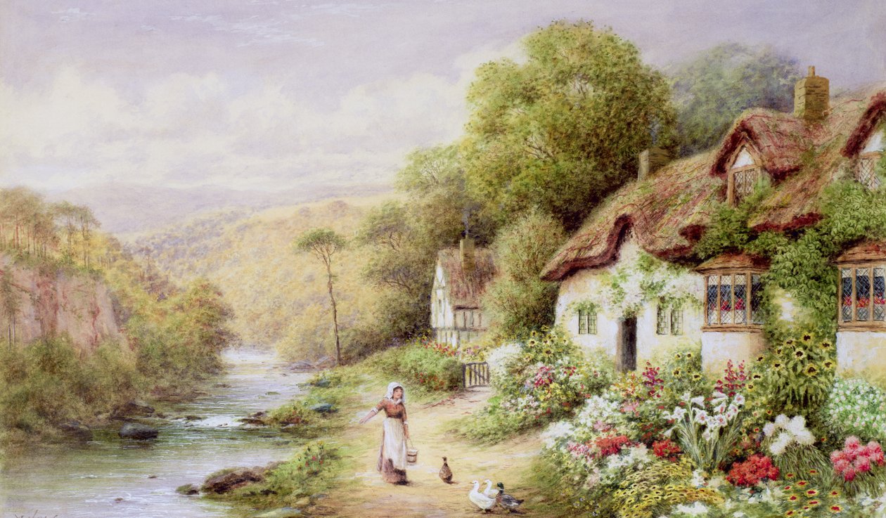 Casas de campo por um córrego de A.N. Glover