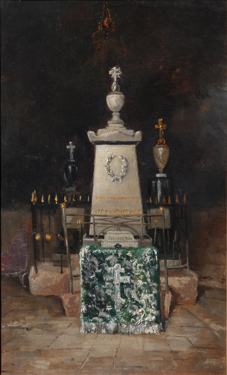 Lápide de Lermontovs em Tarkhany, 1883 de A.S. Mezentsov