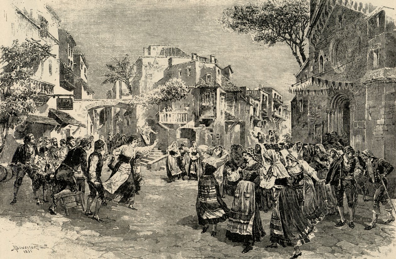 Ópera Cavalleria Rusticana de Mascagni - ato final de A. (after) Bonamore
