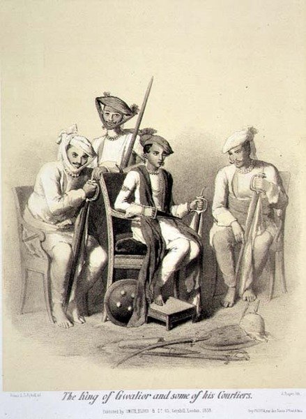 O Rei de Gwalior e alguns de seus cortesãos, de 
