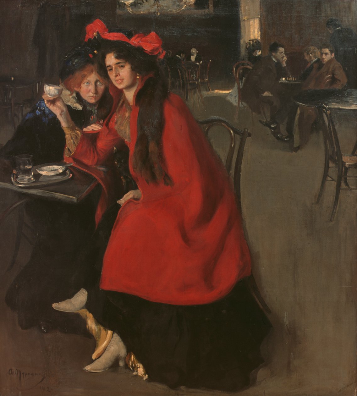 Em um café, 1902 de A. A. Murashko