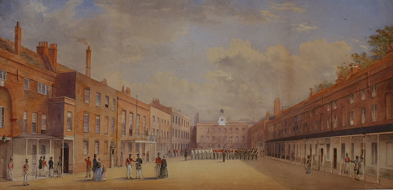 Antigo Clarence Barracks, Portsmouth, Hampshire, 1847 de A. C. Snape