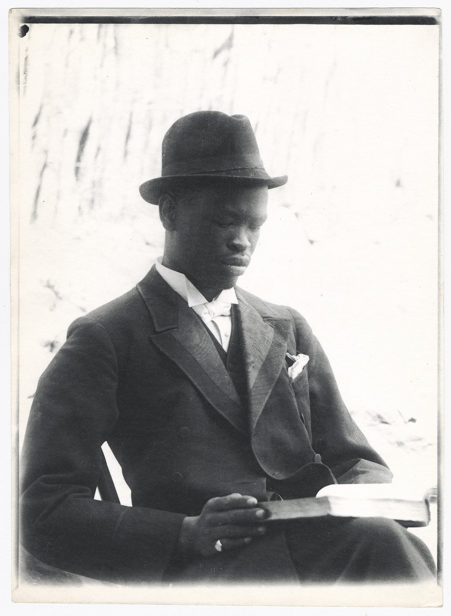 Sekhome, filho de Khama, c.1910 (impressão em platina) de A. E. Hargreave