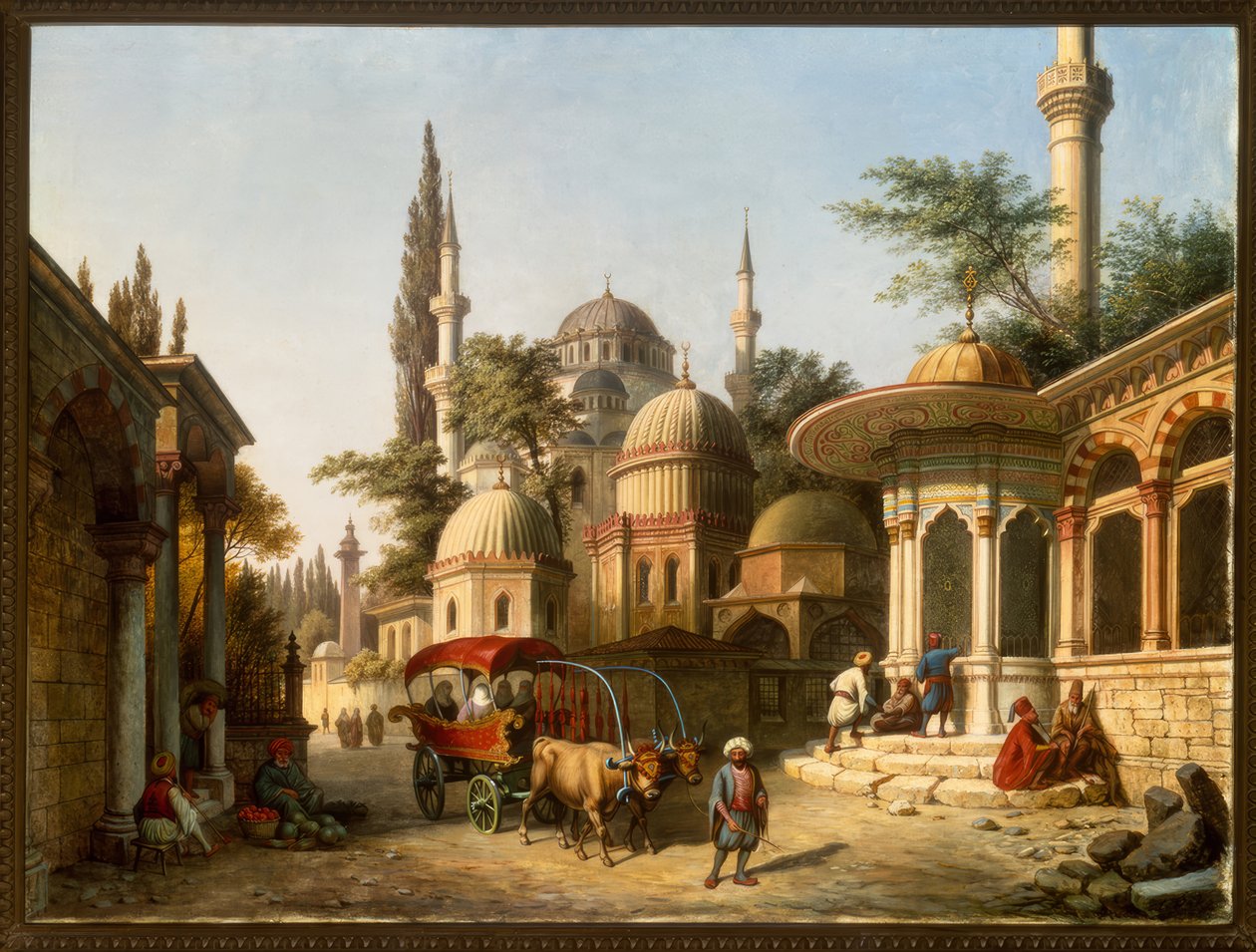 Vista de uma mesquita em Istambul de A. Finke