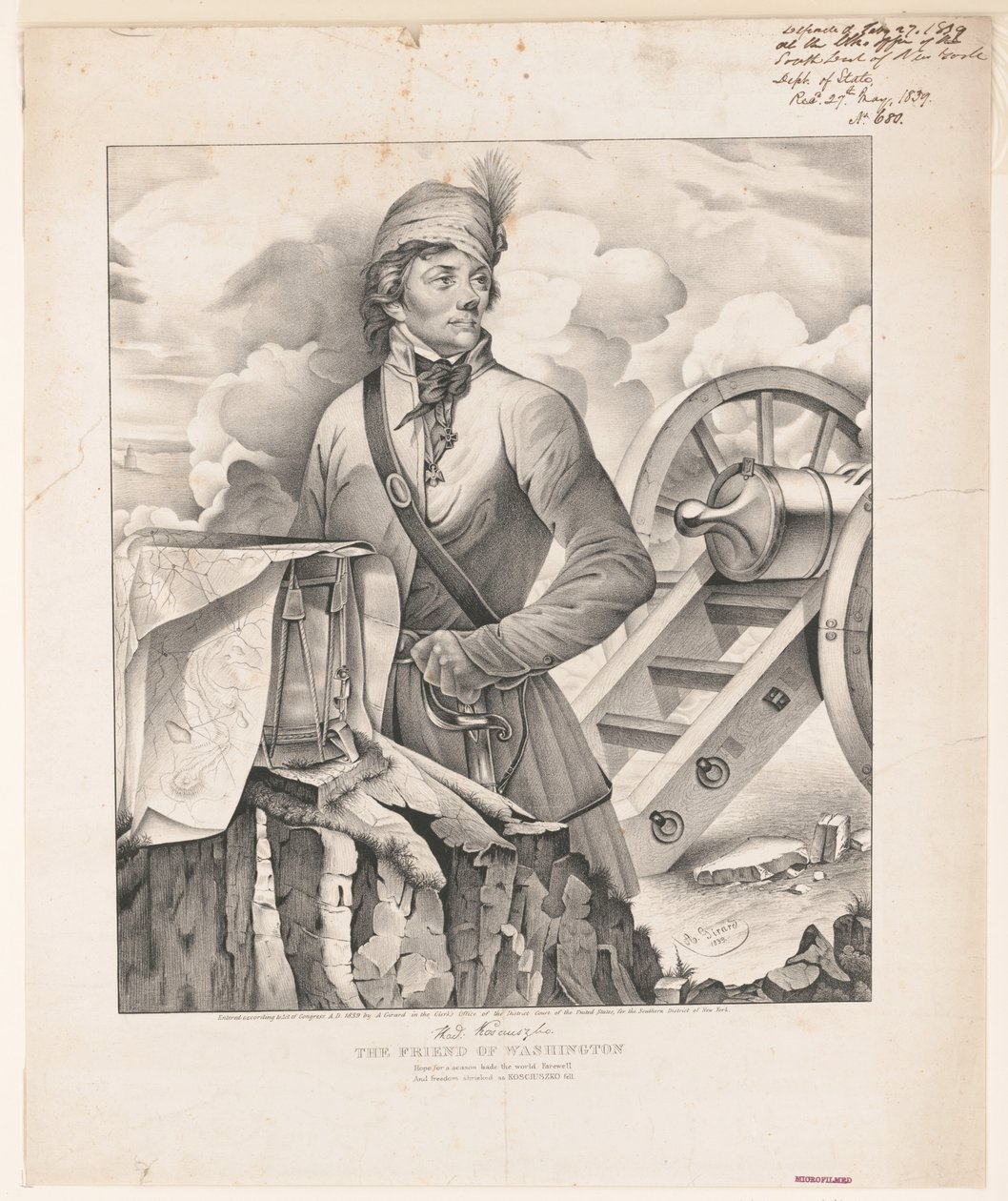 Thaddeus Kosciuszko, o amigo de Washington de A. Girard