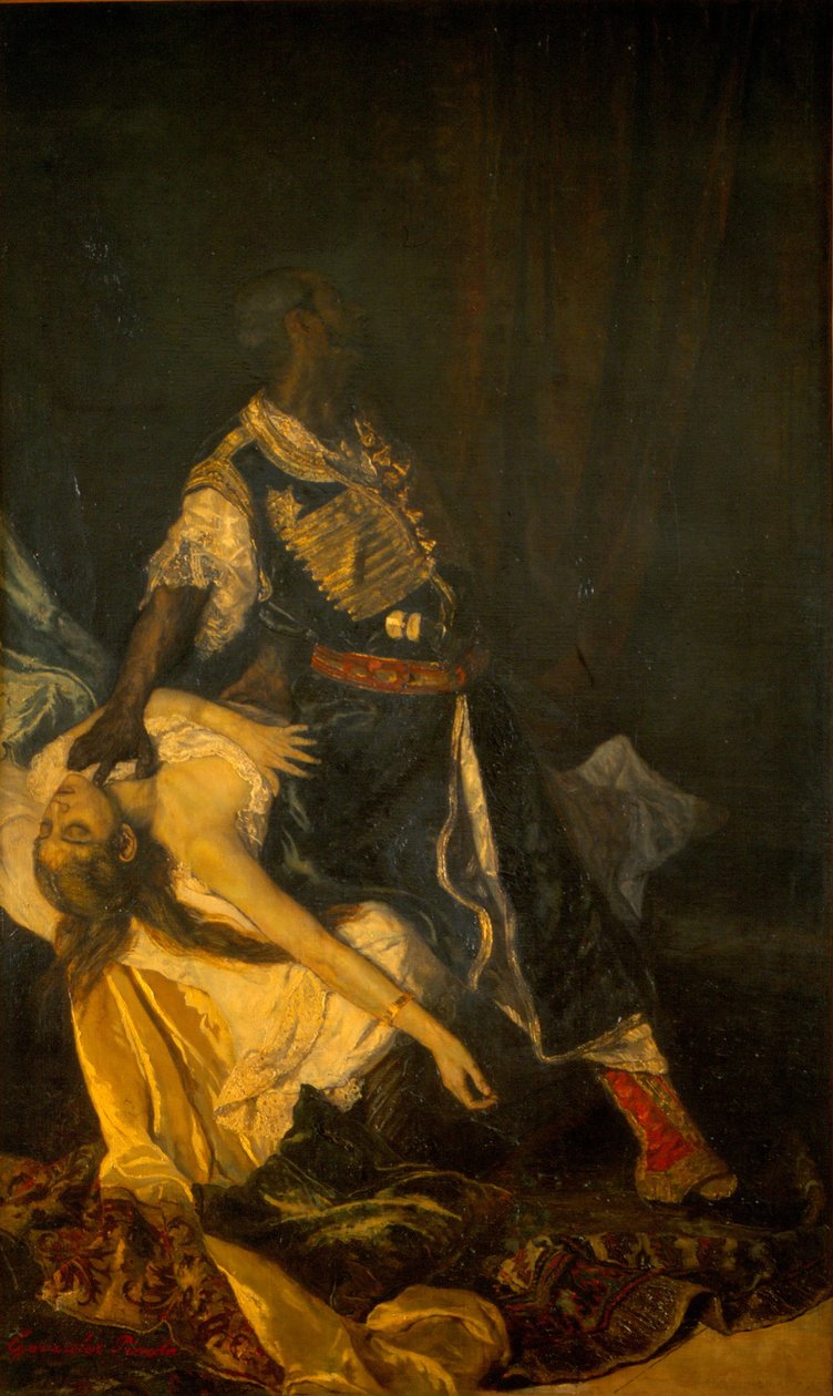 Otelo Matando Desdêmona, 1879 de A. González Pineda