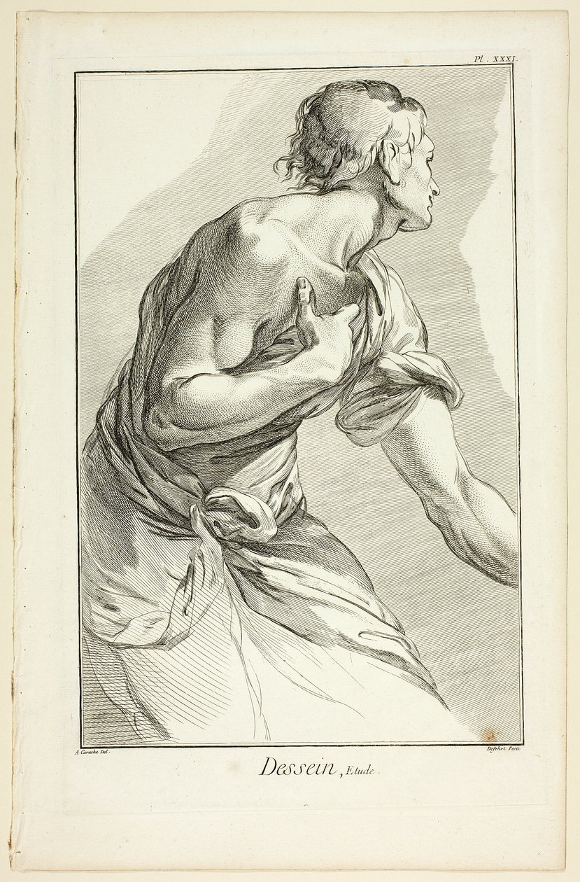 Desenho: Estudo, de Encyclopédie de A. J. Defehrt