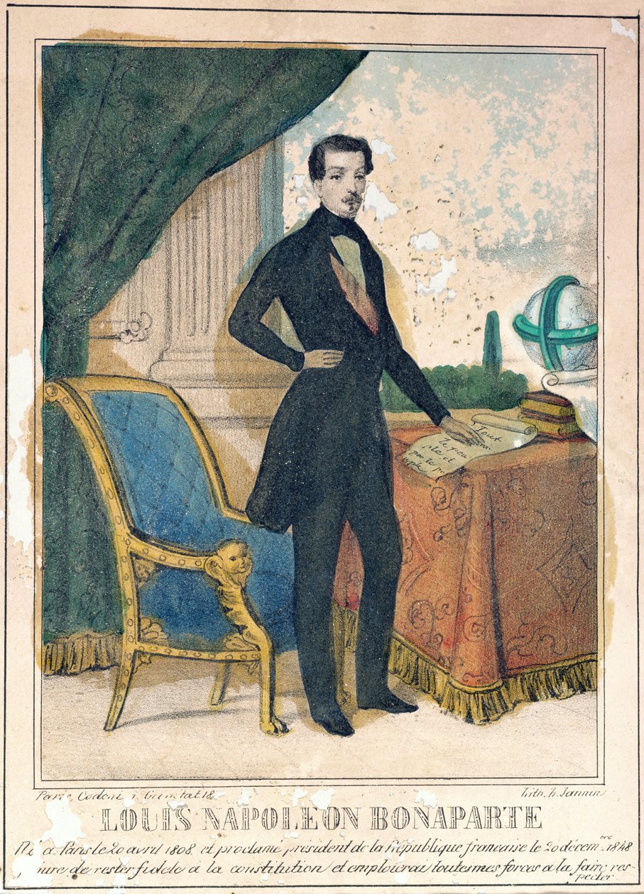 Luís Napoleão Bonaparte (1808-1873) futuro Napoleão III, c.1849 de A. Jannin