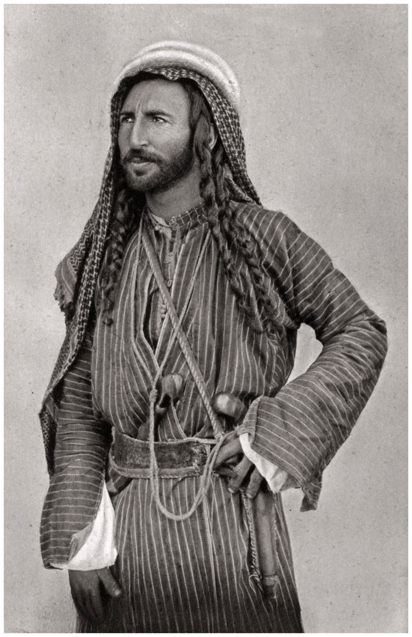 Um beduíno do deserto, Iraque, 1925 de A. Kerim