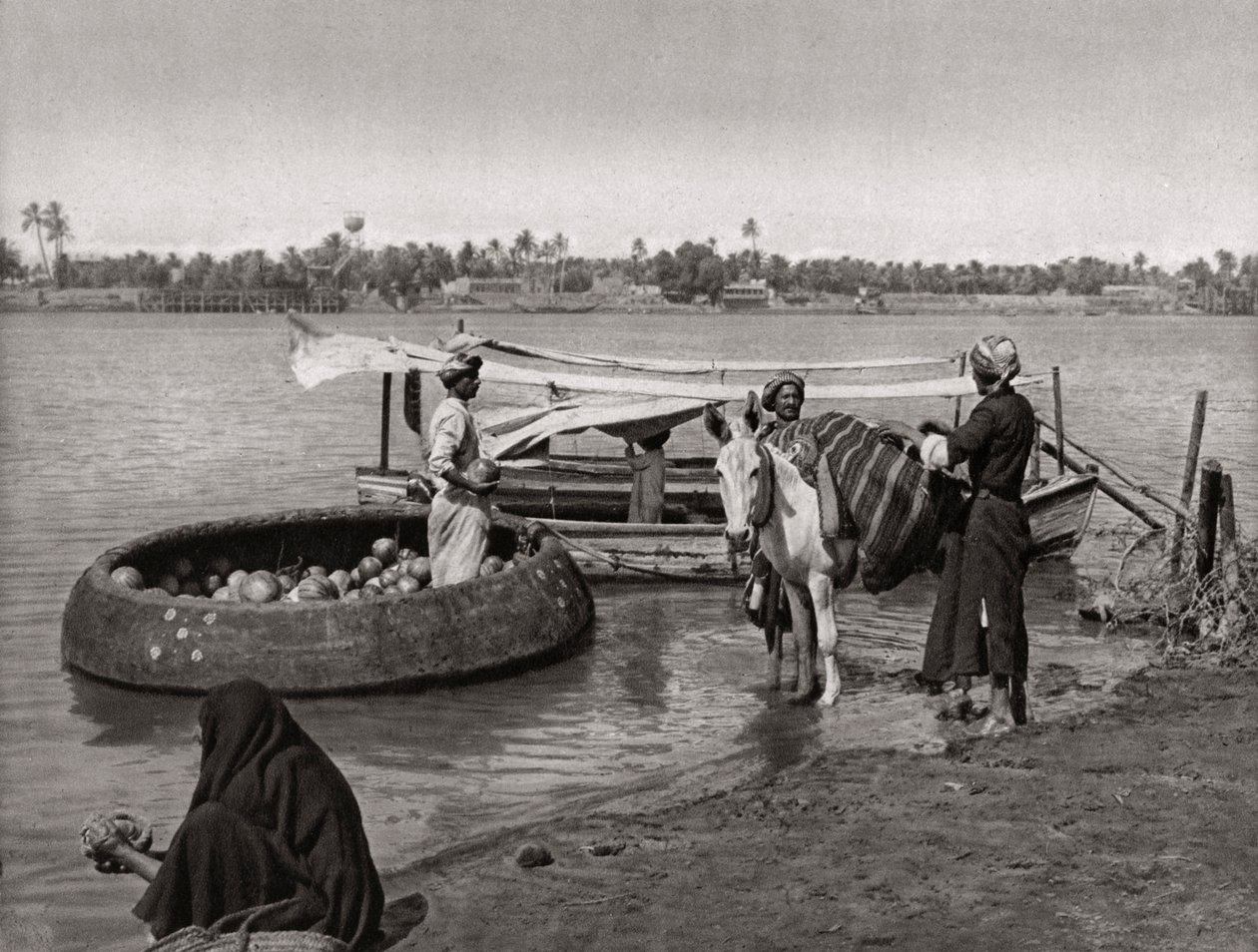 Transporte no Iraque, 1925 de A. Kerim