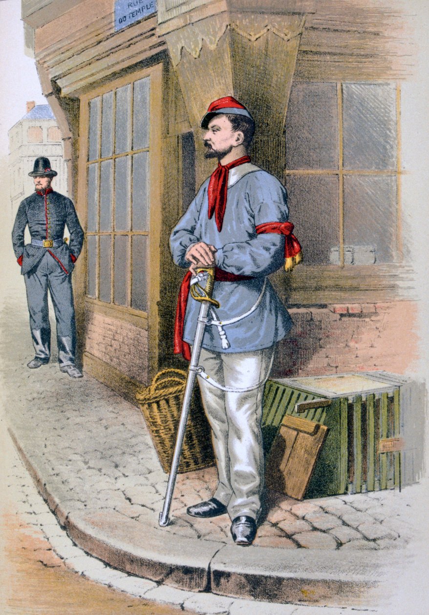 Guarda cívica parisiense, 1887 de A. Lemercier