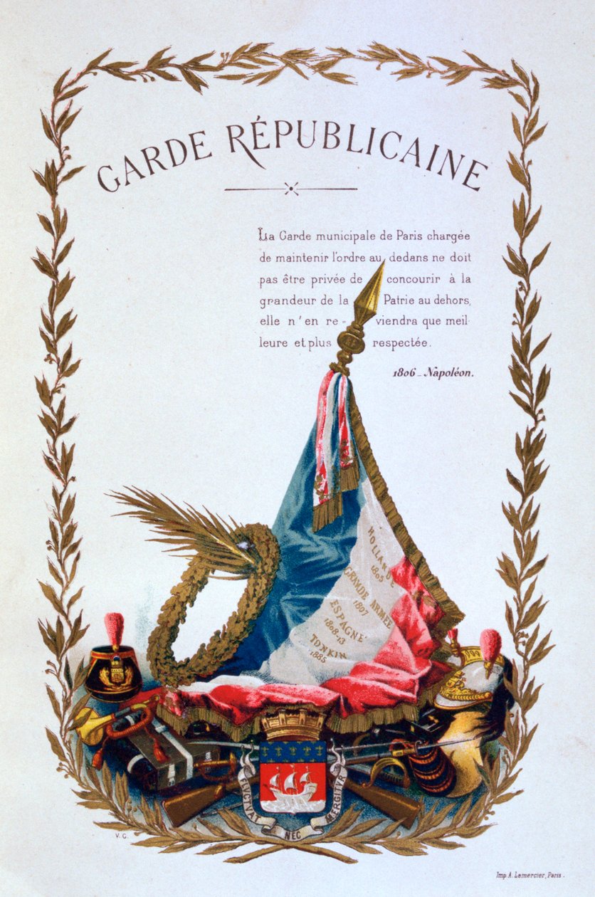 Guarda Republicana, 1887 de A. Lemercier