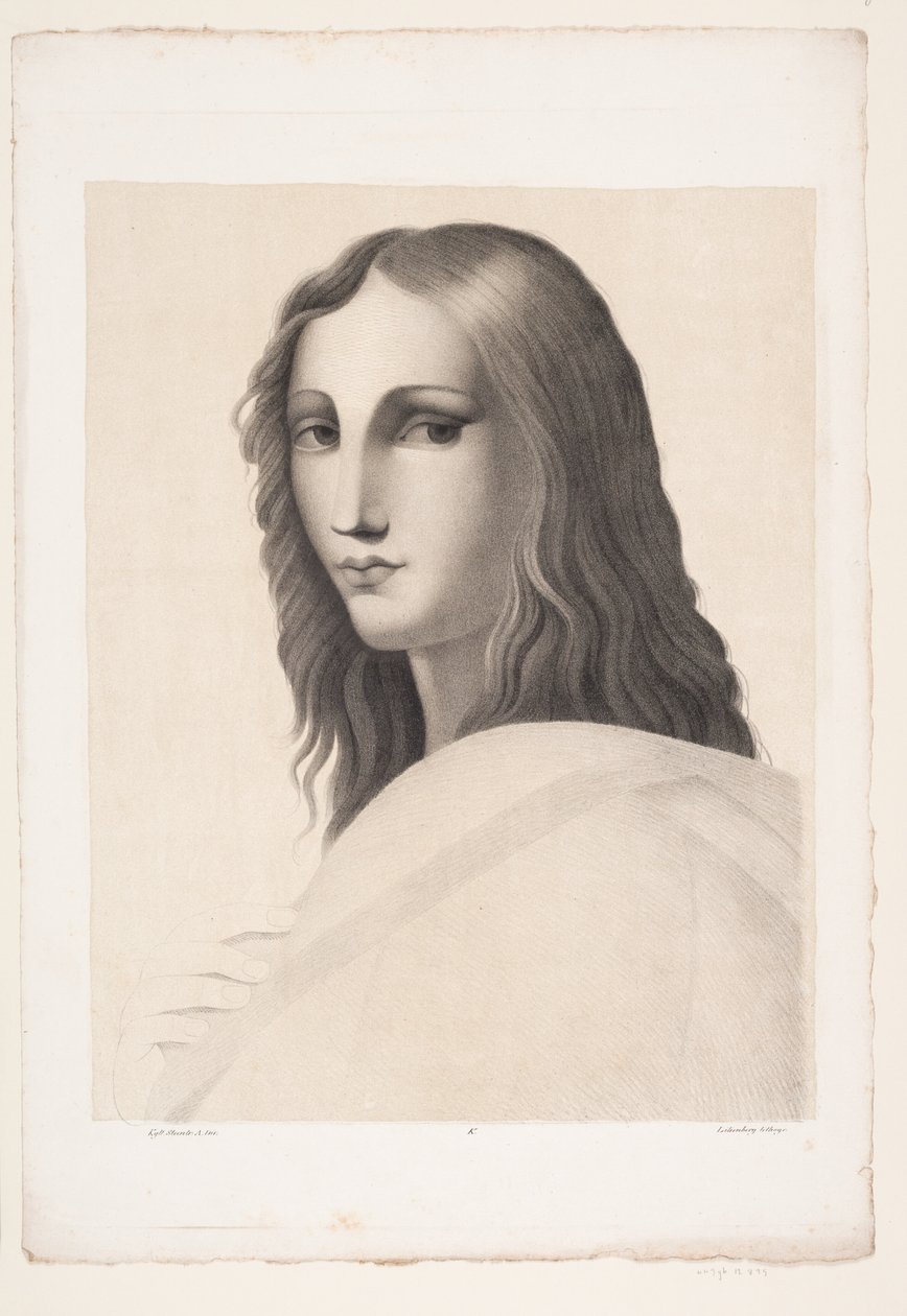 Figura jovem da "Escola em Atenas" de Rafael de A. Lilienberg