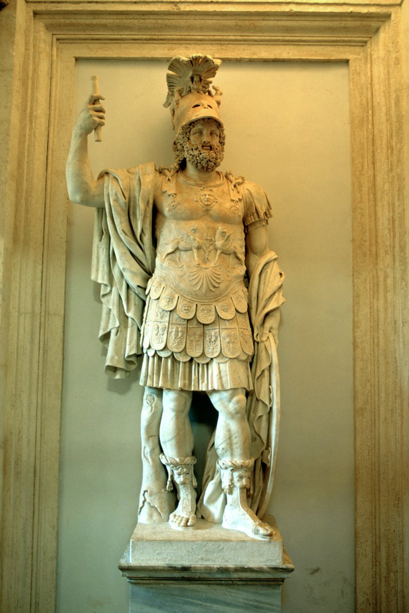 Estátua romana, Templo de Marte Ultor, Roma de A. Lorenzini