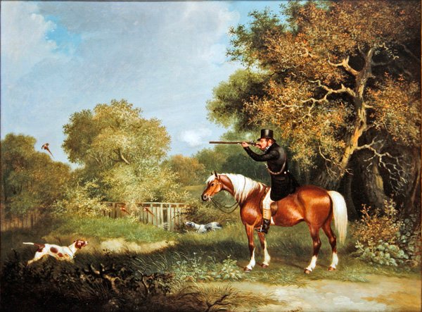 Tiro ao faisão (óleo sobre tela) de A. S. Boult