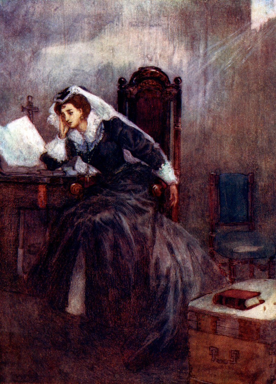 Por dezenove anos, essa pobre rainha foi mantida na prisão, século 16, 1905. de A. S. Forrest