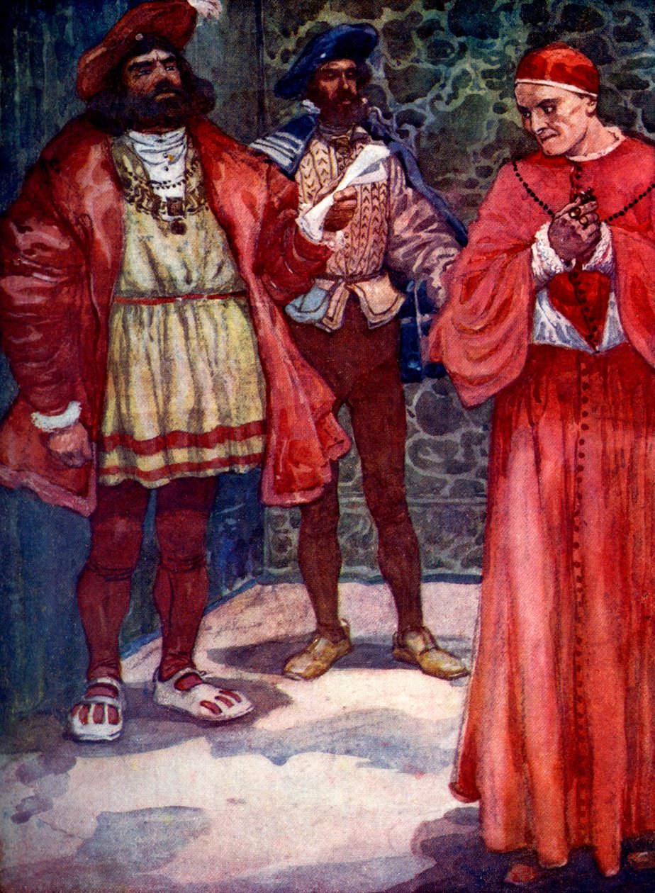 Henry enviou Wolsey para longe da corte, c1529, 1905. de A. S. Forrest