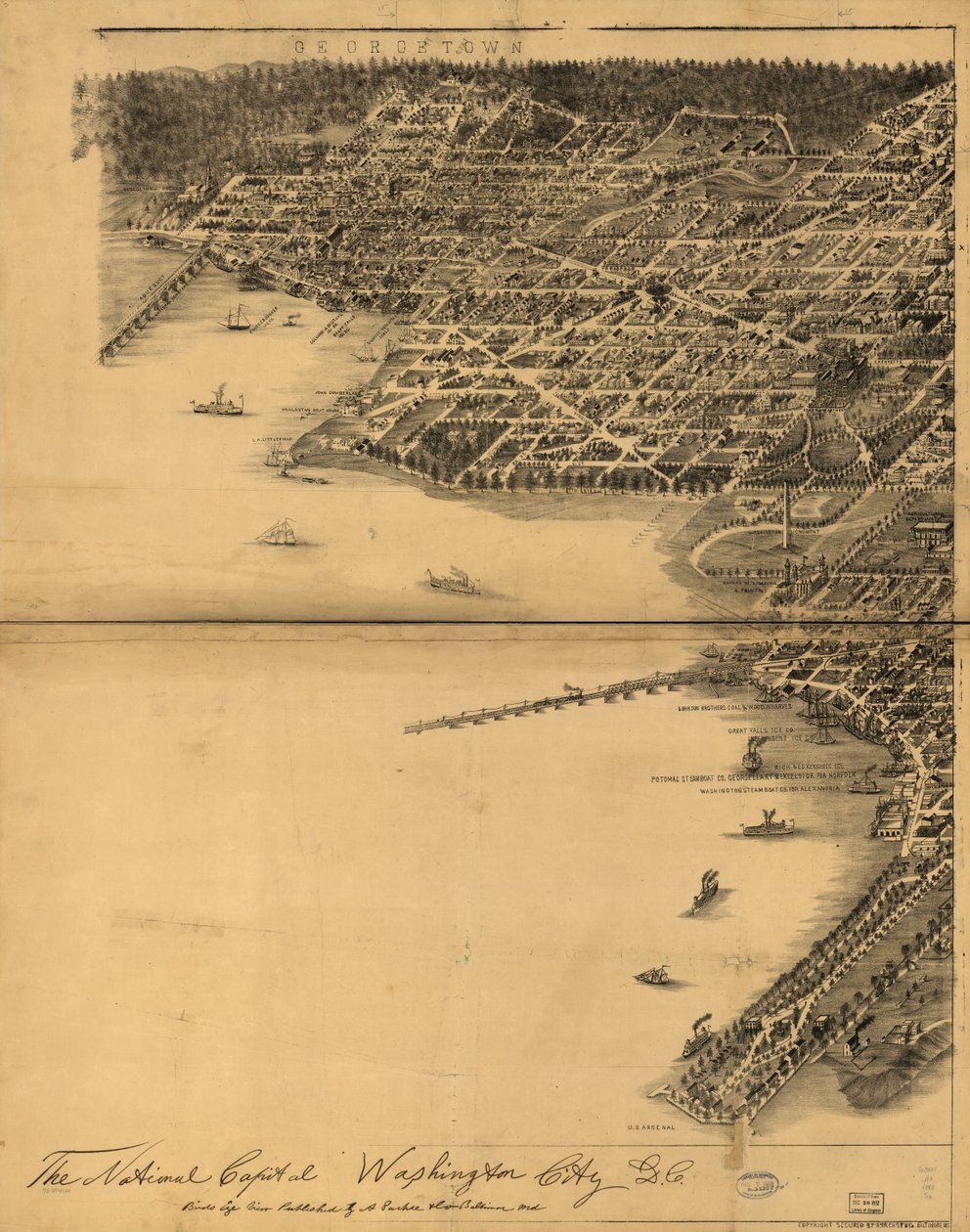 A capital nacional, Washington City, D.C. de A. Sachse and Co.