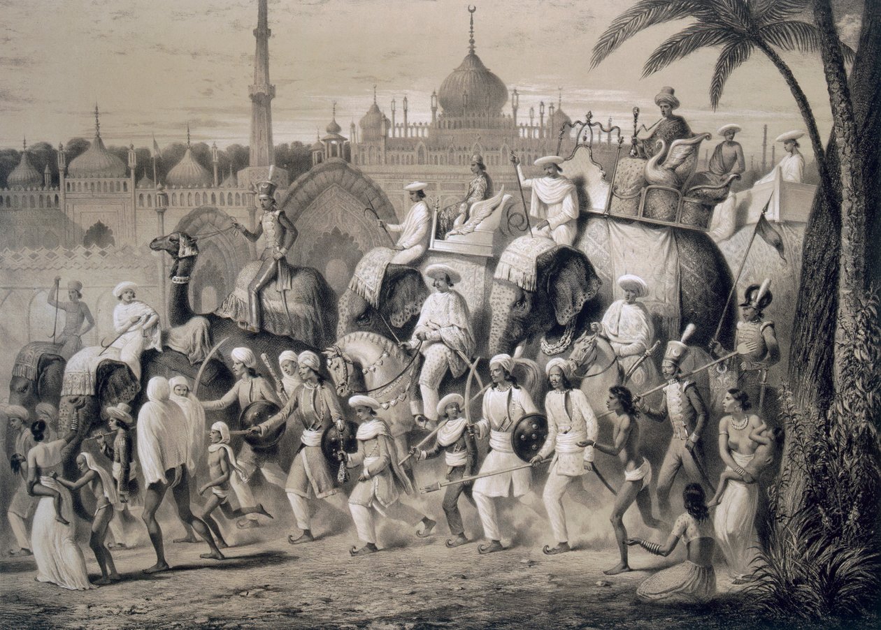 Lucknow, a rua principal, de 
