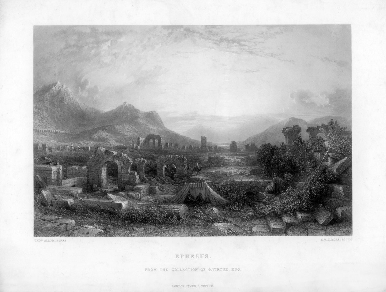 Éfeso, Turquia, século XIX. de A. Willmore