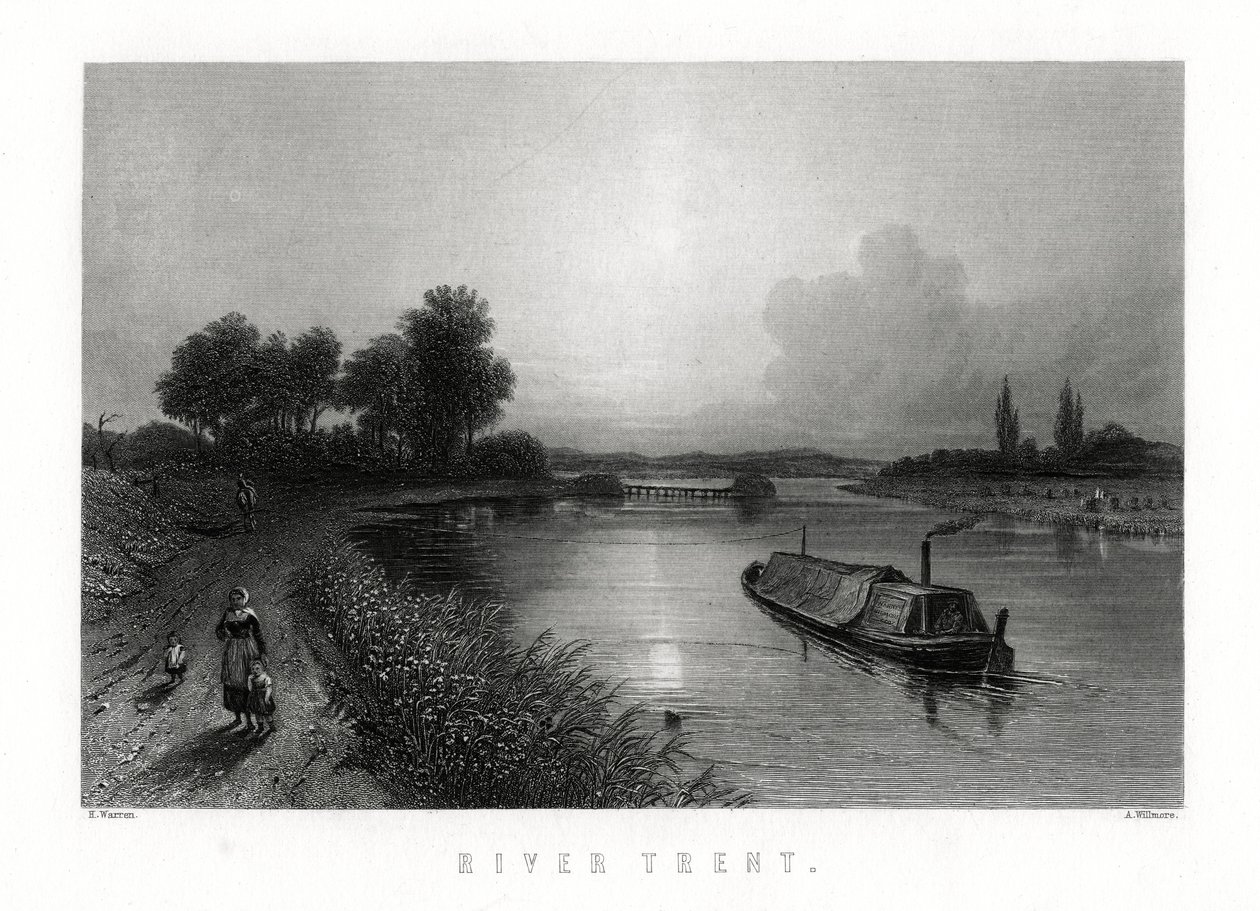 O rio Trent, Inglaterra, 1883. de A. Willmore