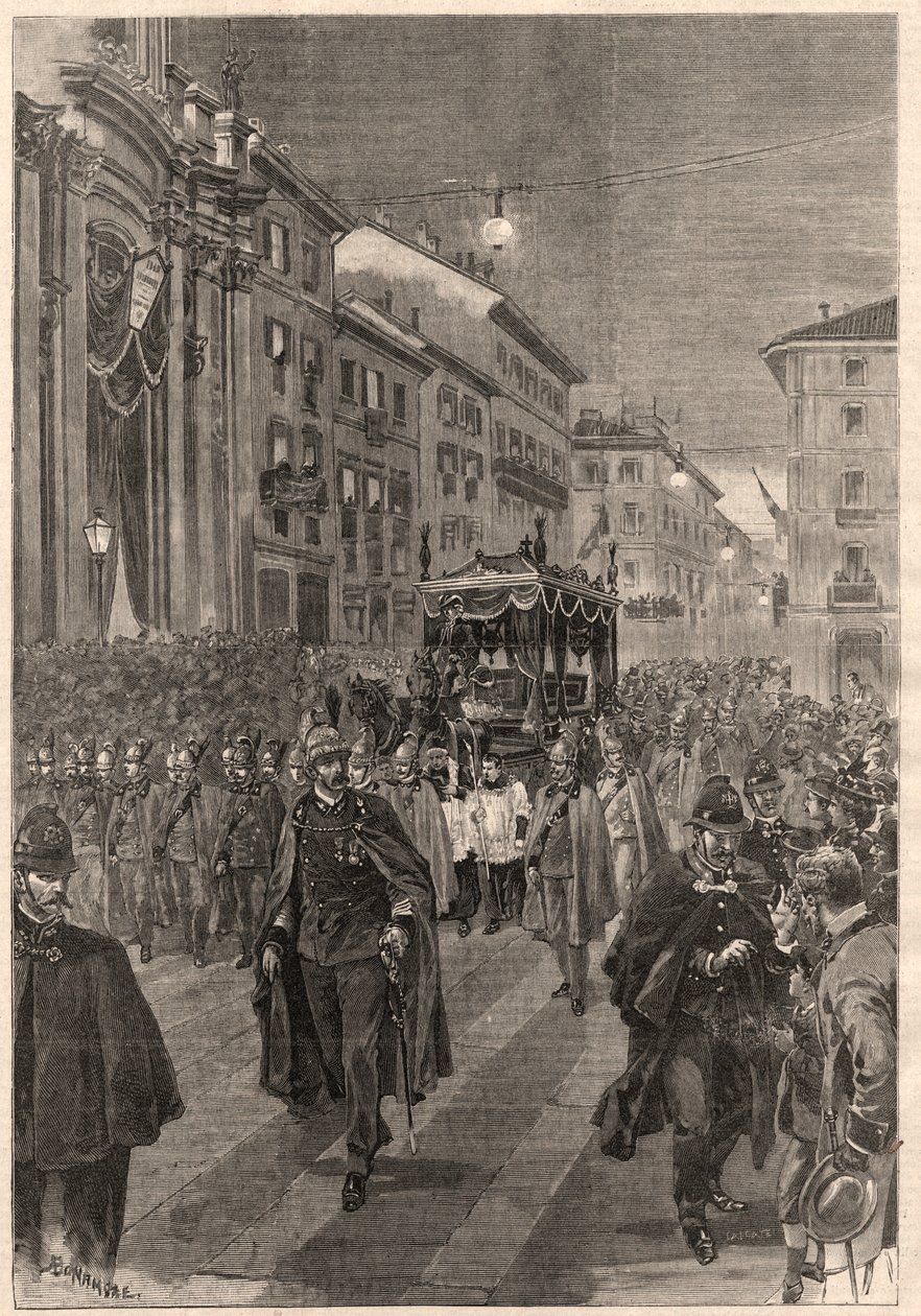 Verdi, Giuseppe: procissão fúnebre, Milão, 26 de fevereiro de 1901. de A. after Bonamore