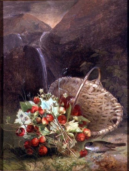 Bando de Morangos Silvestres por um Cesto de A. de Brus