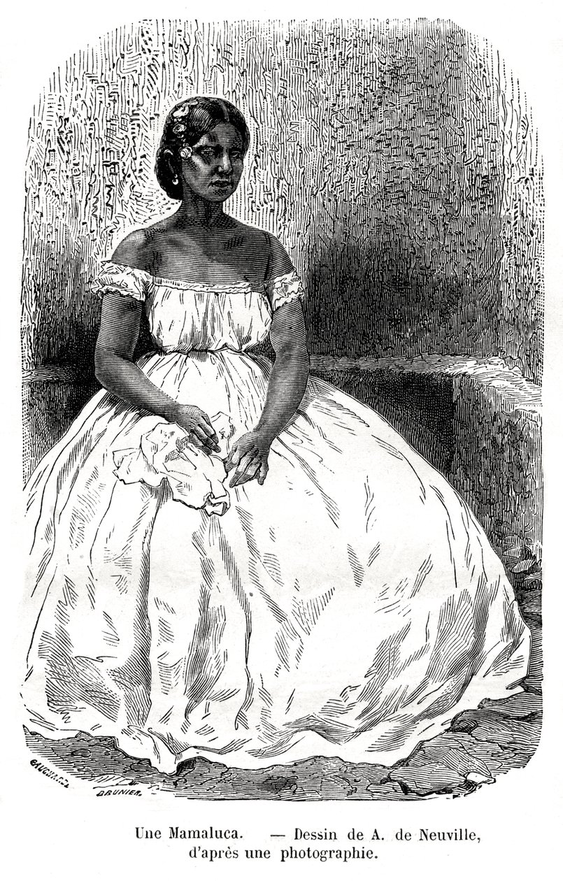A Mamaluca, Brasil, século XIX. de A. de Neuville