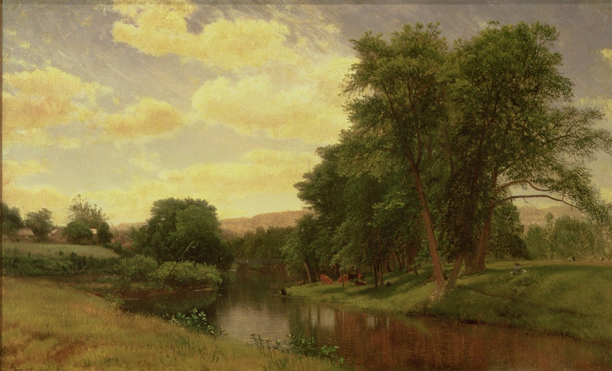 Paisagem da Nova Inglaterra de Aaron Draper Shattuck