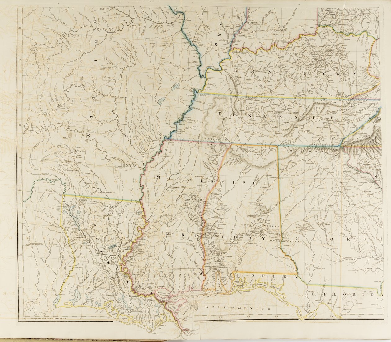 Um mapa dos Estados Unidos da América do Norte de Aaron Arrowsmith