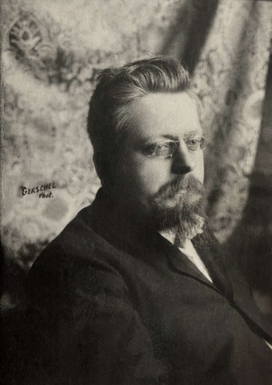 Retrato do pintor francês Charles Lucien Leandre (1862) de Aaron Gerschel