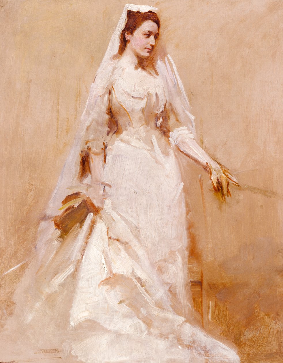 Uma Noiva, c. 1895. de Abbott Handerson Thayer