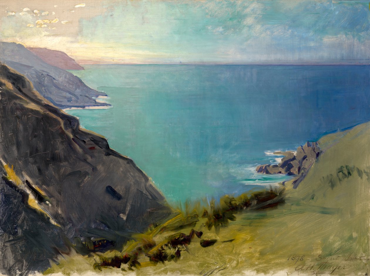 Promontórios da Cornualha, 1898. de Abbott Handerson Thayer