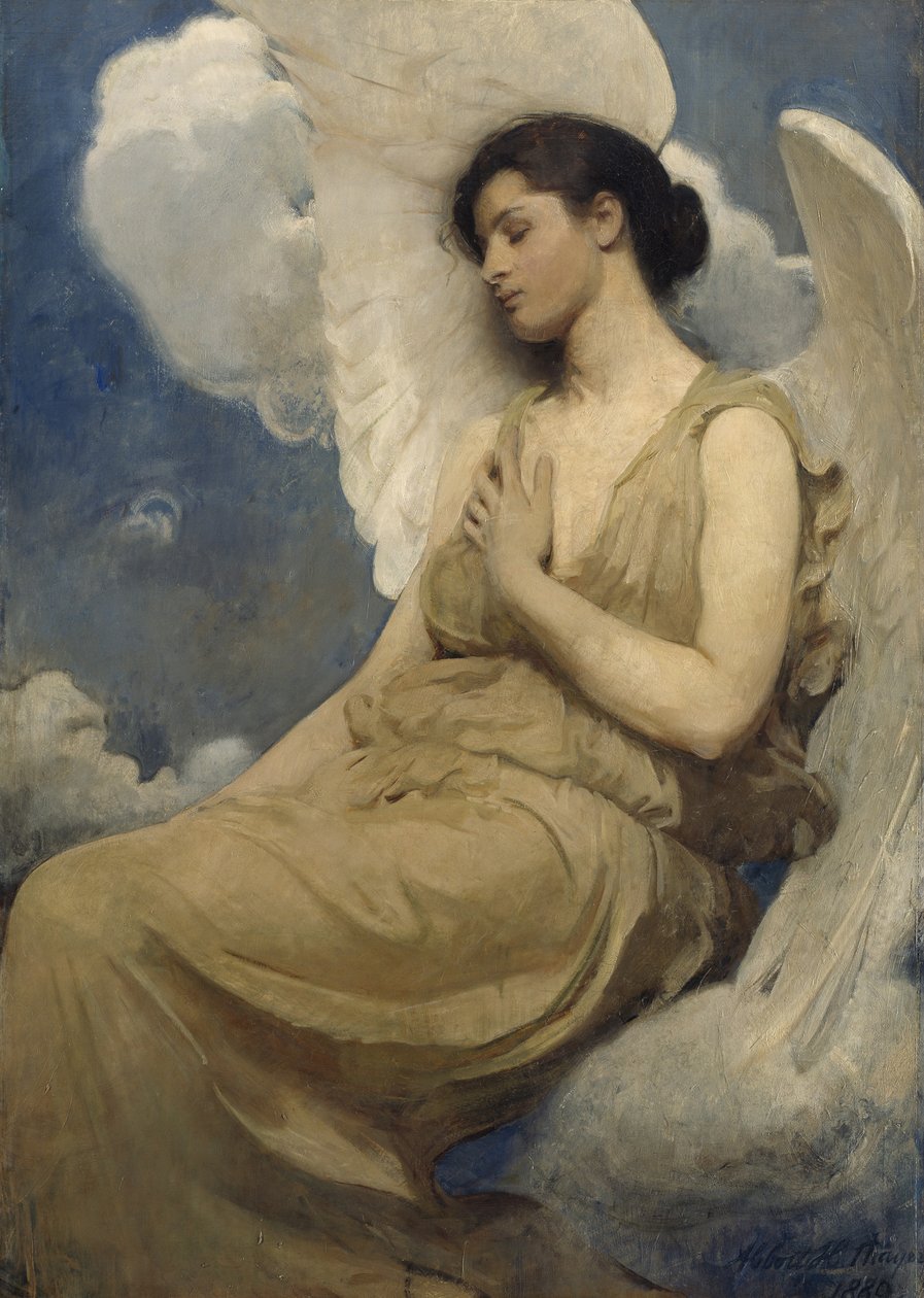 Figura alada, 1889 de Abbott Handerson Thayer