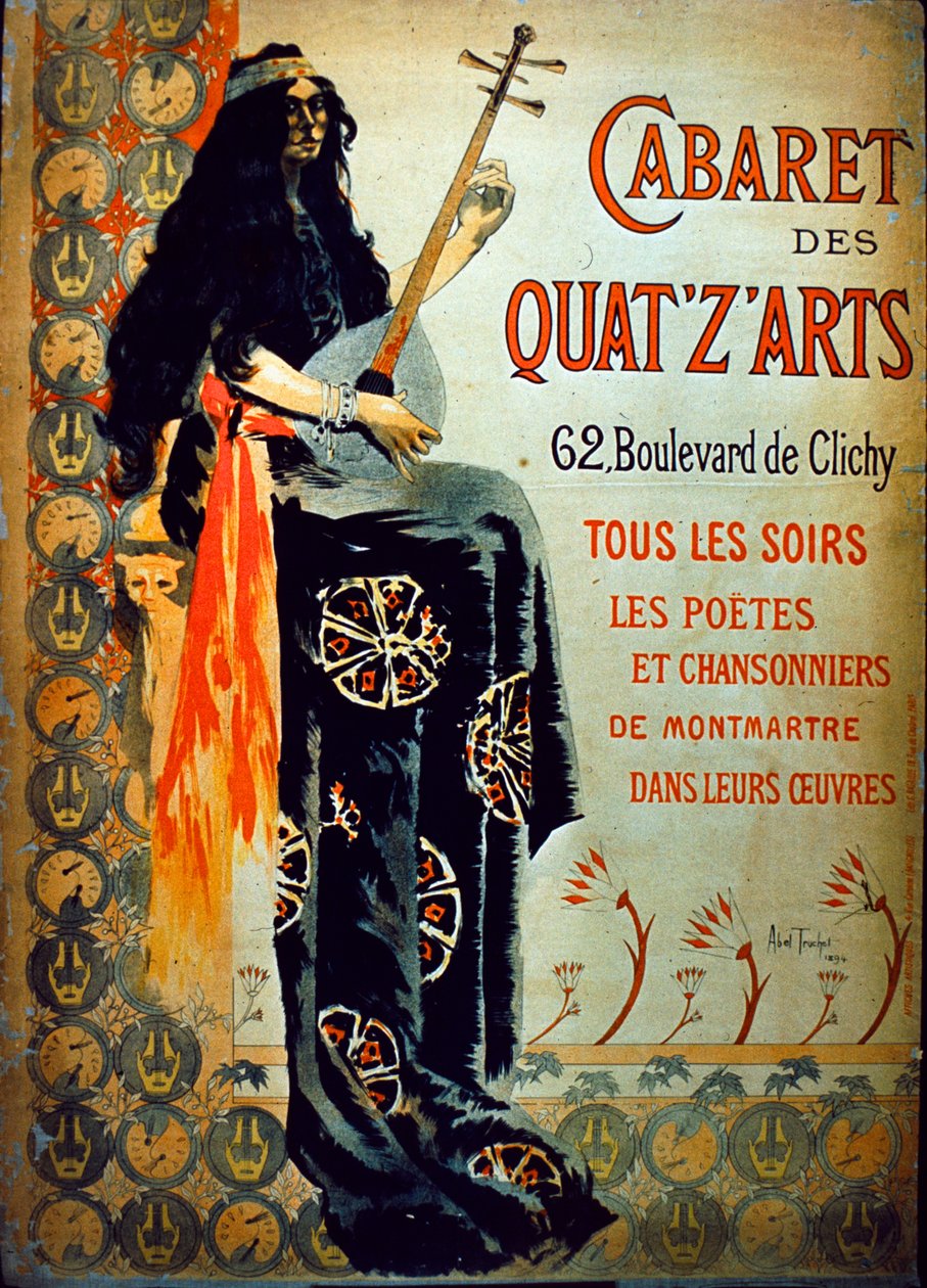 Cabaret des Quat&39;z&39;Arts, 1894 de Abel Truchet