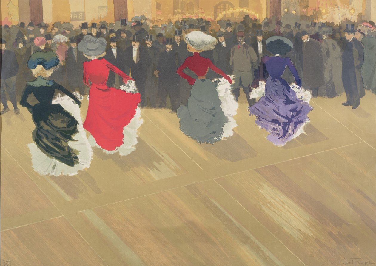 Mulheres dançando o Can-Can de Abel Truchet