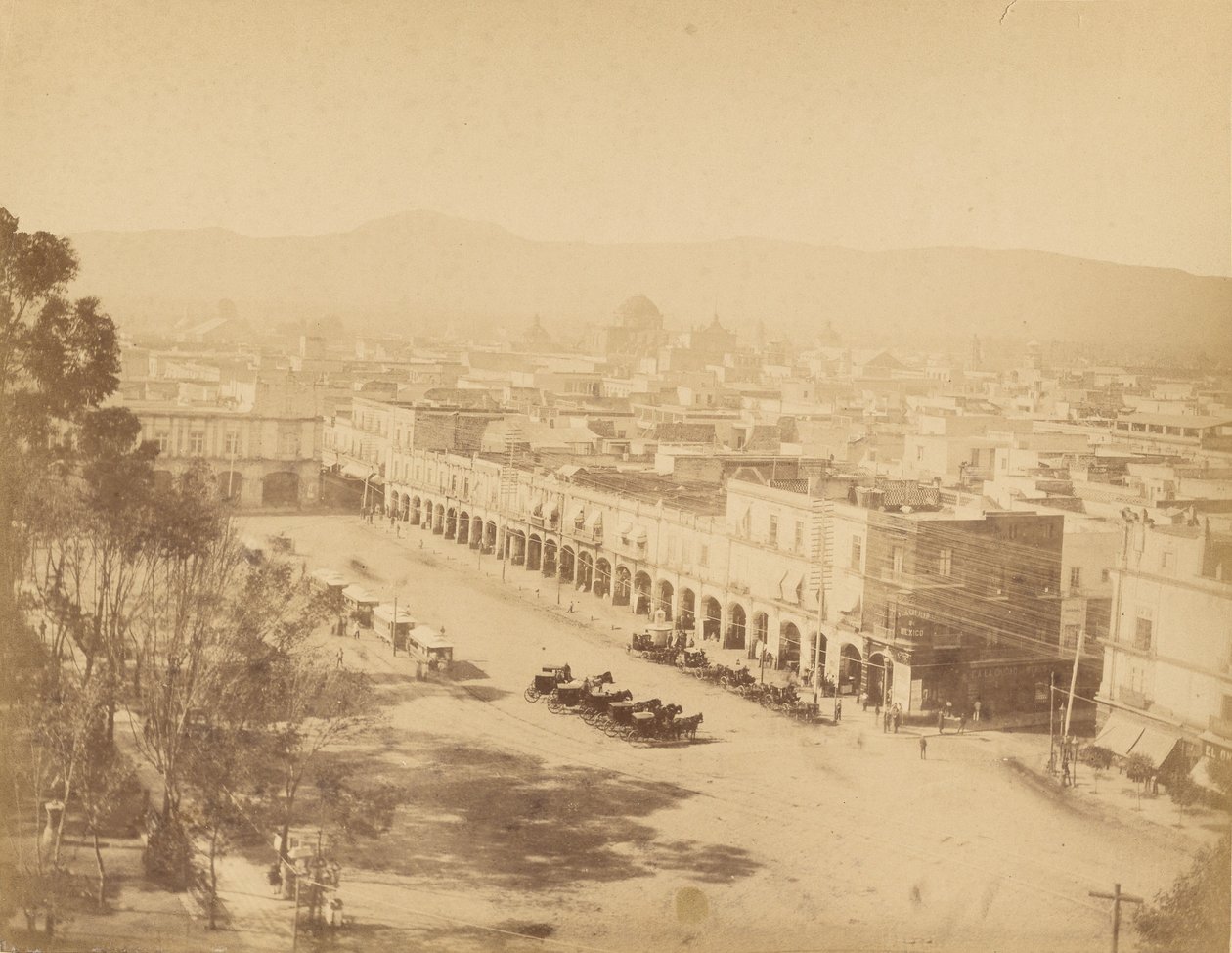 Vistas do México. México, Mercaderes Portal. de Abel Briquet