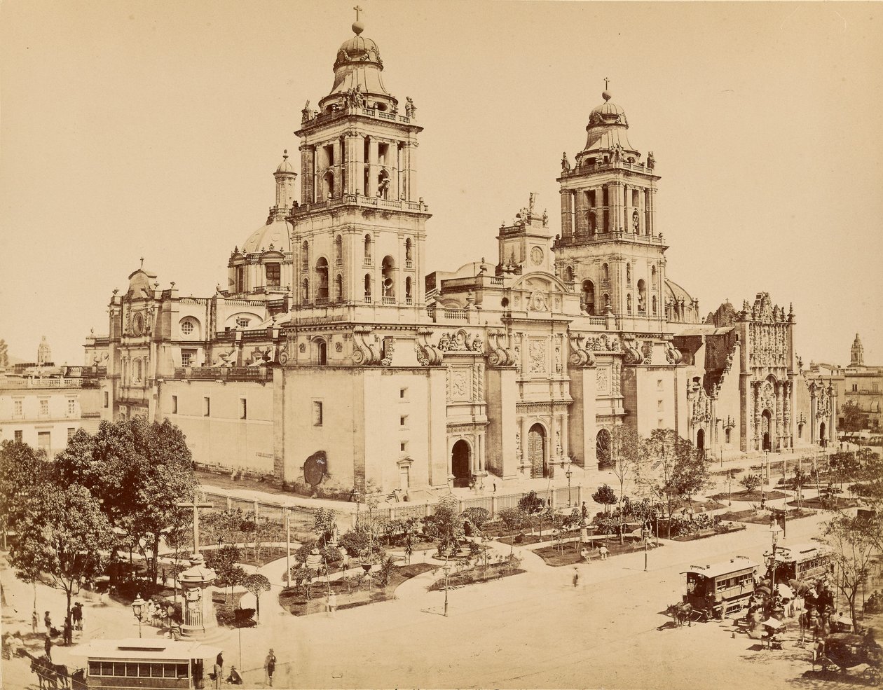Vistas Mexicanas. México. A Catedral. de Abel Briquet