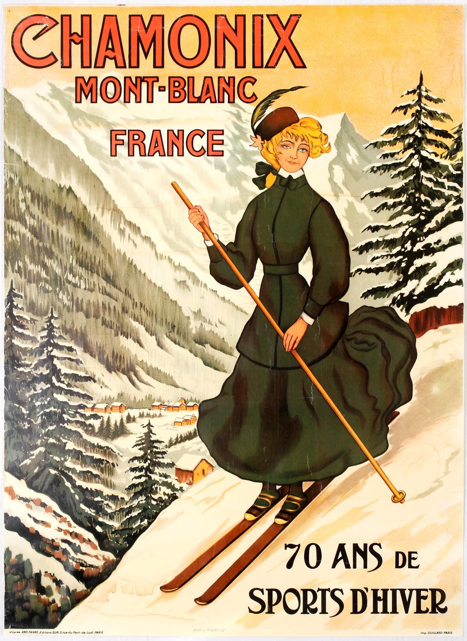 Chamonix Mont Blanc 70 anos de esportes de inverno. de Abel Faivre