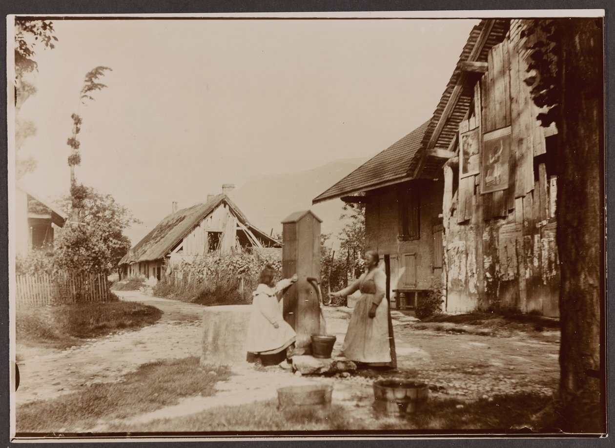 Aix les Bains - perto do grande porto, 27 de Junho de 1902 (papel para impressão em prata gelatina) de Abel Marie Nicolas Boulineau