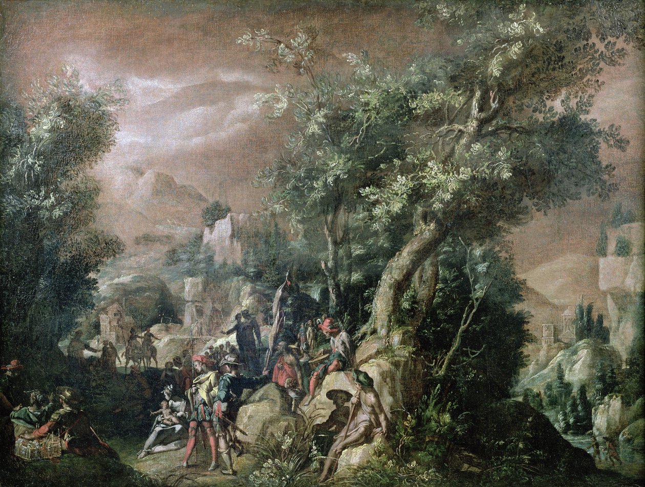 São João Batista Pregando de Abraham Bloemaert