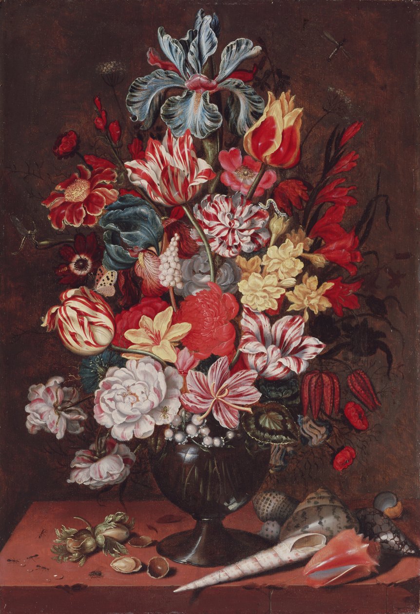 Ainda vida com flores, 1634 de Abraham Bosschaert