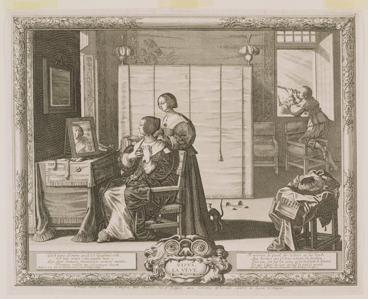 Vista, gravada pelo artista, c.1630-40 de Abraham Bosse