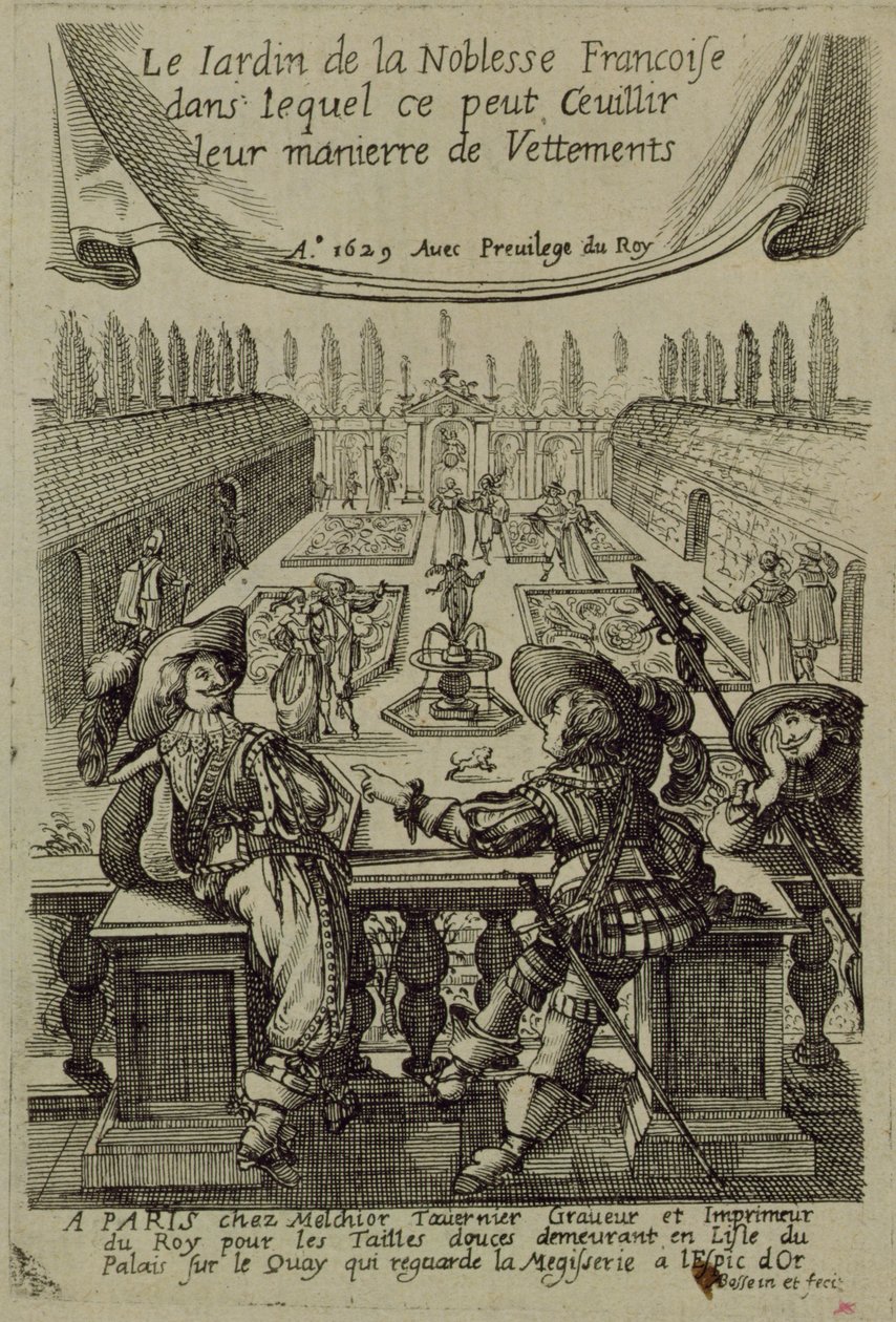 O jardim da nobreza francesa, c.1640 de Abraham Bosse